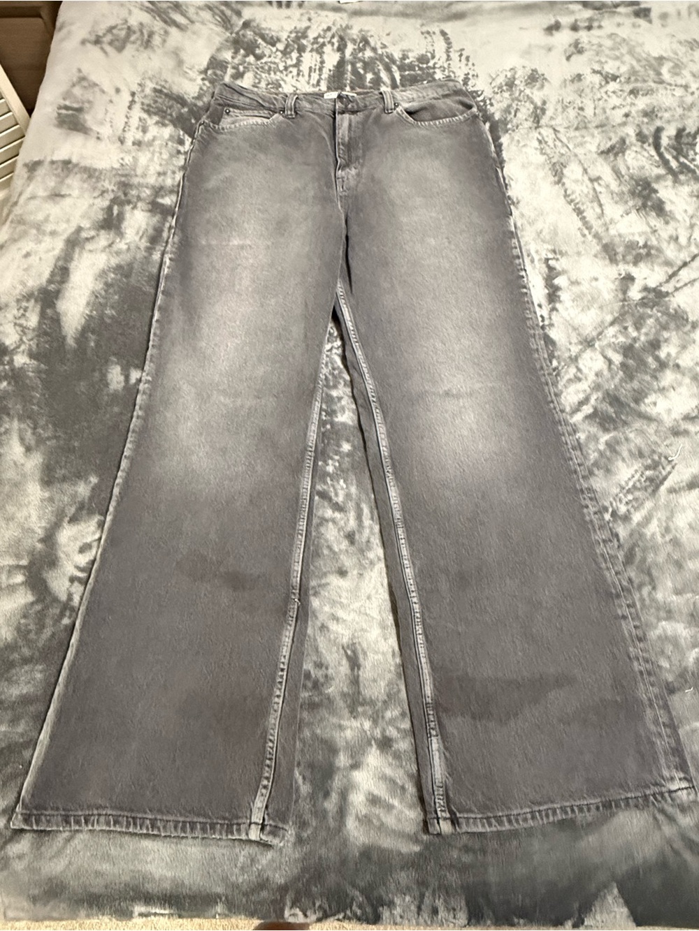 We The Free Gray Wide-Leg Jeans